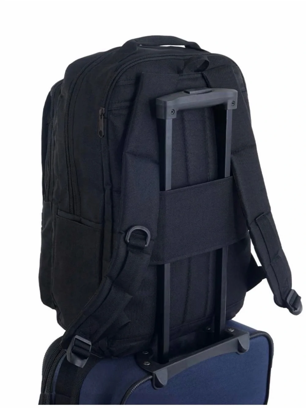Everyday Navy Backpack with Multiple Compartments